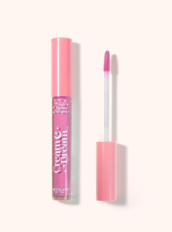 Absolute New York Cream Dream Lip Gloss, High Intensity Pigment and Shine, Instantly Hydrate Lips and Provides Long Lasting Moisture (MLCD10 Figment, .8 oz)