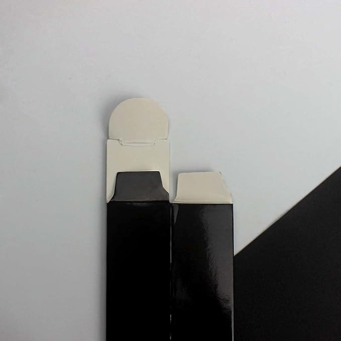 COSIDEA 50 pieces 350gms lip gloss paper box, lipgloss mascara eyeliner packing box for DIY cosmetic, (20 * 20 * 110mm, Black)