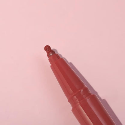 YOUNG VISION Gourd-Shaped Precision Liquid Lipstick & Lipliner - Nude Matte Perfection