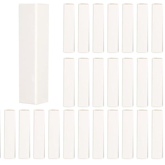 COSIDEA 50 PCS Empty White Lip Gloss Boxes W25 xW25 xH117mm / W0.98xW0.98xH4.6 inch, Cosmetic Perfume/Mascara Box Packaging for Small Business Wholesale, small Kraft Paper Box Luxury Holder Wrapping