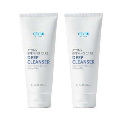 A.t.o.m.y Evening Care Deep Cleanser - 5.1oz(150ml) x 2 pack, Facial Foam, Face Wash