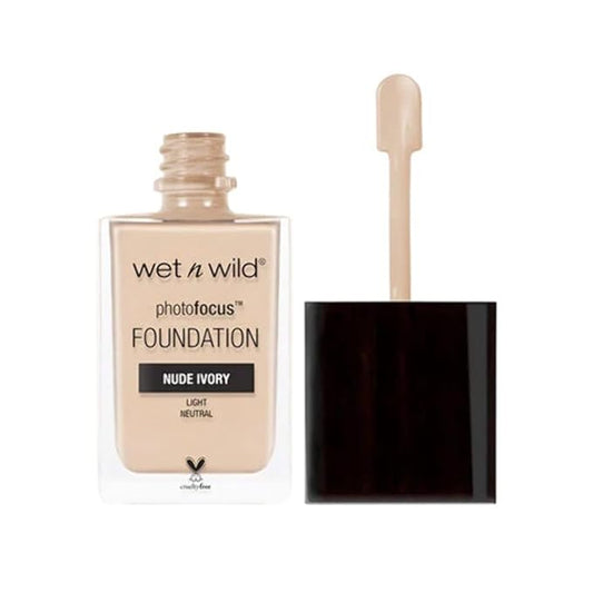 wet n wild Photo Focus Matte Liquid Foundation Nude Ivory, Vegan & Cruelty-Free