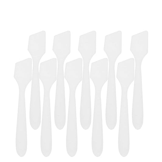 Healifty 100pcs Mini Makeup Cosmetic Spatulas Face Mask Scrapers for Women Comfortable Grip