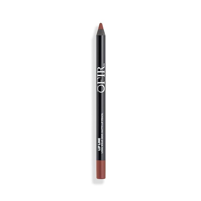 OFIR Longwear Demi-Matte Lip Line | Smudge-Proof, Easy Glide, Hydrating, Long-Lasting Color, Precise Application, Deep Brown Lip Liner Pencil for Defined Lips | 0.042 OZ