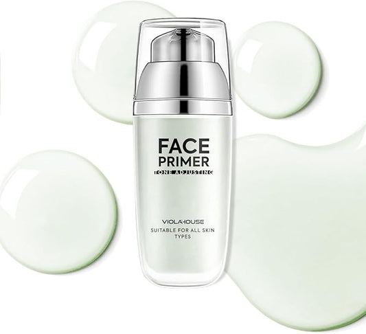 VIOLA HOUSE Face Primer, Tone Adjust Primer For Face Before Makeup-Refined, Bright And Smooth The Skin And Fills Fine Lines (Mint Green)