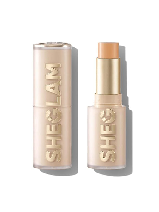 SHEGLAM Skin Magnet High Coverage Foundation Stick Longwear Medium Face Makeup for All Skin Types-Nude