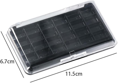 2Pcs Empty Makeup Palette 24 Grids Eyeshadow Palette Refillable Makeup Case Lipstick Container for Lipstick Eyeshadow Blusher Cosmetics