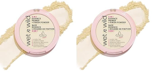 wet n wild 5 In 1 Essence Primer + Finish Powder (Pack of 2)