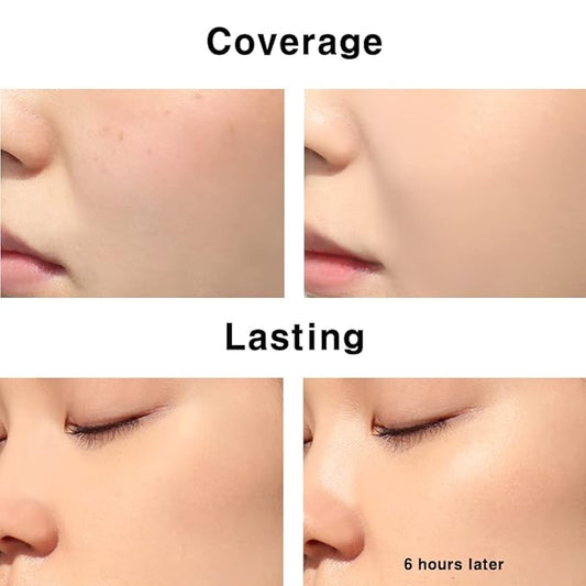 BBIA Last Skin Foundation (#00 IVORY BEIGE) + Last Sebum Pact BUNDLE SET/Medium Coverage & Semi-Matte Finish Liquid Foundation and Sebum Control Makeup Pressed Powder Pact