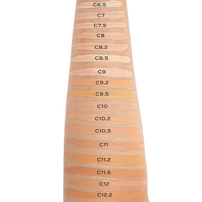 Revolution Beauty, Conceal & Define Foundation, Full Coverage, Long-Lasting Matte Finish, Vegan & Cruelty Free, F1 Fair Skin Tones, 0.8 Fl. Oz.