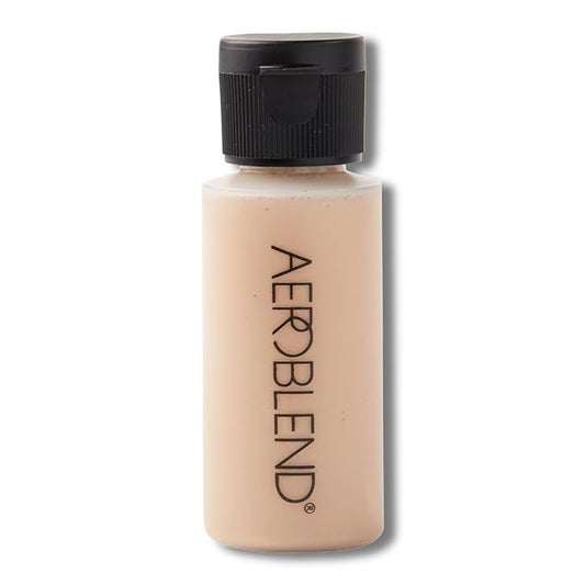 AEROBLEND Airbrush Foundation Makeup (O55) Professional, Water-Based, Buildable, Long-wearing, For all skin types, 1 oz