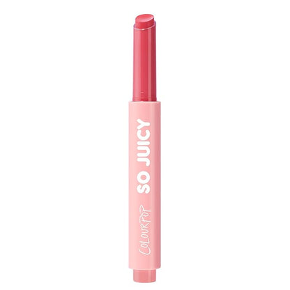 ColourPop So Juicy Plumping Lip Gloss Balm - Hydrating Lip Gloss & Balm Hybrid with Peptides - Non-Sticky Formula - Visibly Plumps Lips & Delivers Buildable Color - Guava Glaze (0.07 oz)