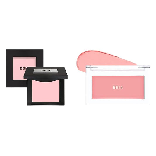 BBIA Last Blush #01 CHERRY BLOSSOM + Ready To Wear Downy Cheek Cream Blush #01 DOWNY PINK Bundle SET