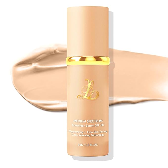 Foundation 4 in 1 - Medium Spectrum With SPF 50+,Full Coverage Concealer, Hydrating Color Changing Foundation Light Spectrum, Waterproof and Sweatproof Suitable for All Skin Types