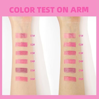Magic Color Changing Lip Oil Ph, Glitter Lip Gloss, Upgraded Big Brush Head Moisturizing Lip Oil, Color Changing with Temperature, Moisturizing & Sparkling (Pink, 0.3 Oz)
