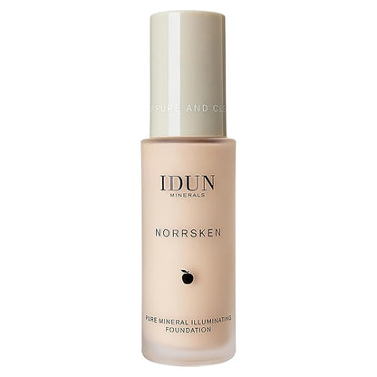 Liquid Norrsken Foundation - Silky Smooth Coverage - Luminous, Dewy Finish for Dry and Dull Skin - Water Resistant and Vegan Makeup - 203 Saga - Light Neutral - 1.01 oz