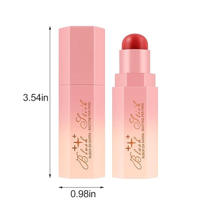 Matte Cream Blush Stick for Cheeks,Blendable Color,Long Lasting Blusher,Highly Pigmented,Non-Greasy，Multi-Stick
