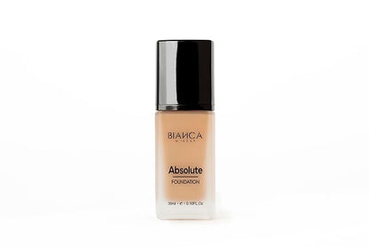 Absolute Foundation | Bianca Makeup | Liquid Foundation with Full Coverage | Shine and Oil Control | 24-hour Wear | Water and Humidity Resistant | Various Shades (Bronze, 0.10 Fl Oz)
