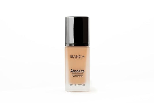 Absolute Foundation | Bianca Makeup | Liquid Foundation with Full Coverage | Shine and Oil Control | 24-hour Wear | Water and Humidity Resistant | Various Shades (Bronze, 0.10 Fl Oz)