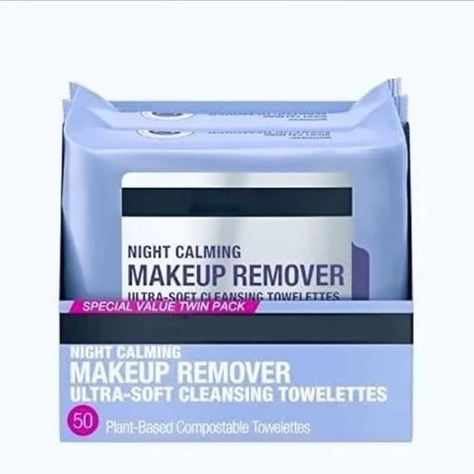 (25 ct., 5 pk.), Cleansing Makeup-Remover & Night-Calming Facial Wipes