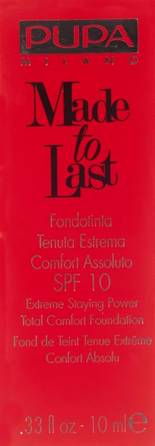 Made to Last Extreme Staying Power Foundation SPF 10-030 Porcelain by Pupa Milano for Women - 0.33 oz Foundation