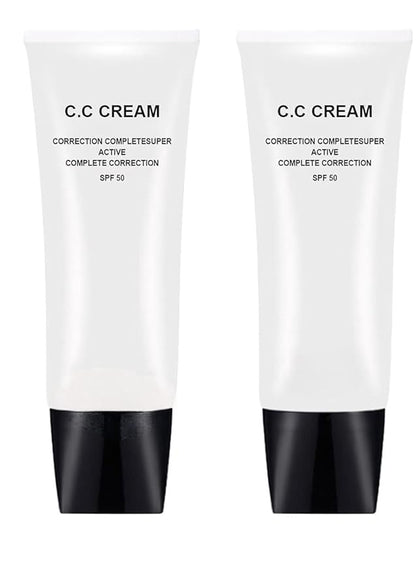 Concealer for skin tone correction and protection, suitable for mature skin, (2 pieces) a