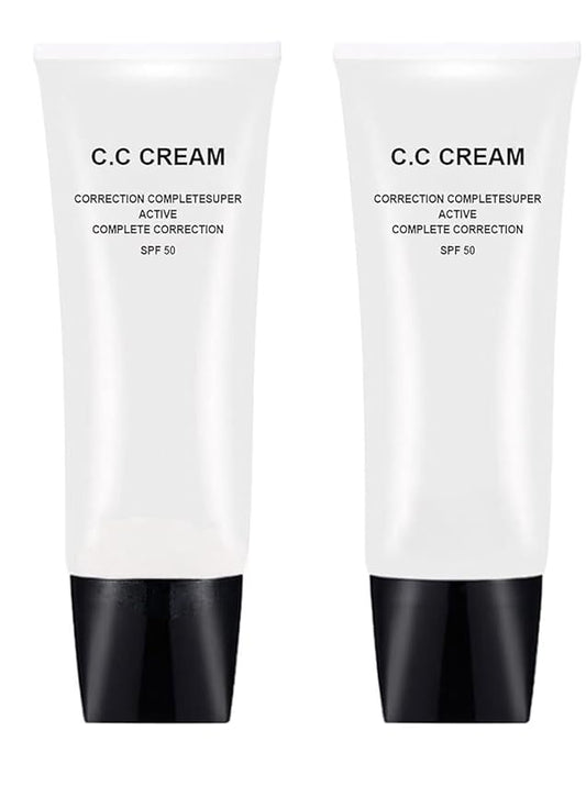 Concealer for skin tone correction and protection, suitable for mature skin, (2 pieces) a
