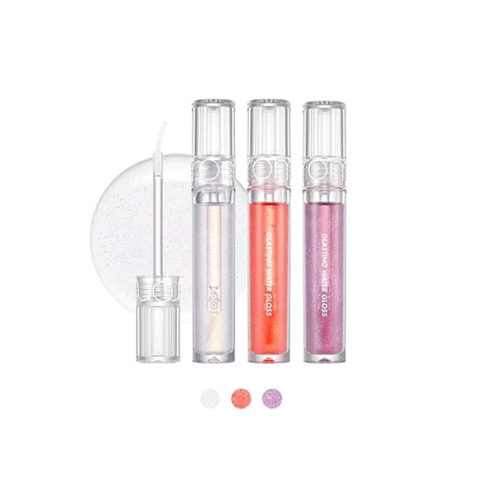[rom&nd] Glasting Water Gloss 2 colors | Syrupy Glossy Finish| Long-lasting| moisturizing| Highlighting| Natural Gloss for Daily Use|K-beauty | 4.5g/0.16oz No. 01 SANHO CRUSH
