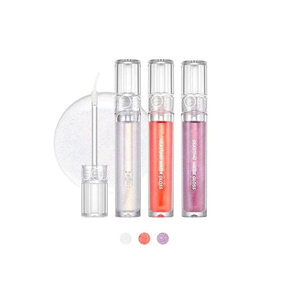 [rom&nd] Glasting Water Gloss 2 colors | Syrupy Glossy Finish| Long-lasting| moisturizing| Highlighting| Natural Gloss for Daily Use|K-beauty | 4.5g/0.16oz No. 01 SANHO CRUSH