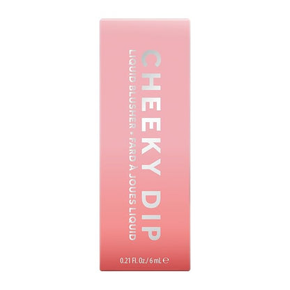 W7 Cheeky Dip Liquid Blusher - Pigmented Colour For Cheek Makeup - Satin Matte Finish - Skinny Dip (Pink)
