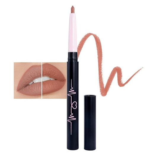 1PCS Retractable Lip Liner Pencils, Nude Pink Matte, High Pigmented Natural Lip Makeup Pencils, Non-transfer, Waterproof, Long-lasting Lipstick Pencil, Not Easy to Fade Lip Gloss Pen. 01