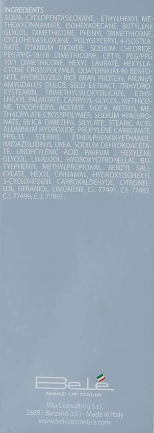 Belé MakeUp Italia b.One Nude Foundation SPF15 (#6 Cacao) (Made in Italy)