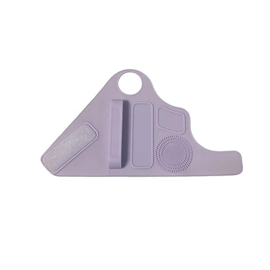 1Pc Makeup Palette Makeup Pad Wrist Strap Makeup Brush Holder,Purple