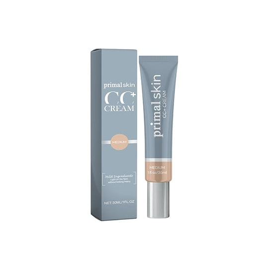 Primal Skin CC Cream for Women, Lightweight Moisturize Cc Cream, Liquid Foundation Makeup 1.8 Fl Oz/30ml (Medium-1PCS)