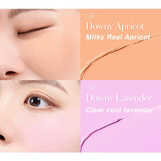 BBIA Ready To Wear Downy Cheek Cream Blush 2P Set (04 DOWNY LAVENDER + 06 DOWNY FIG) / Blendable and Lightweight Cheek Makeup, Highly Pigmented with Long Wearing Formula