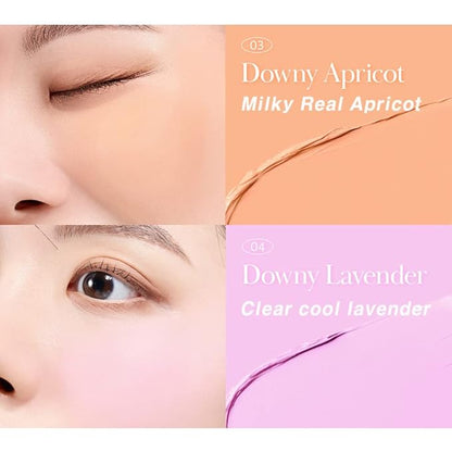 BBIA Ready To Wear Downy Cheek Cream Blush 2P Set (04 DOWNY LAVENDER + 06 DOWNY FIG) / Blendable and Lightweight Cheek Makeup, Highly Pigmented with Long Wearing Formula