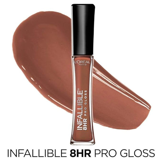 L’Oreal Paris Makeup Infallible 8 Hour Hydrating Lip Gloss, Barely Nude, 0.5 Ounce (Pack of 4)