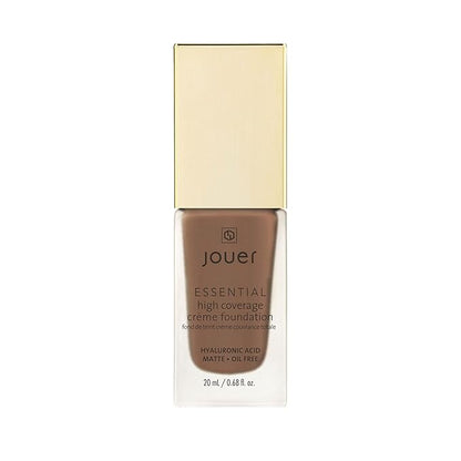 Jouer Essential High Coverage Crème Foundation - Available in 50 Shades for All Skin Tones - Healthy Ingredients - Paraben, Gluten & Cruelty Free - Vegan Friendly
