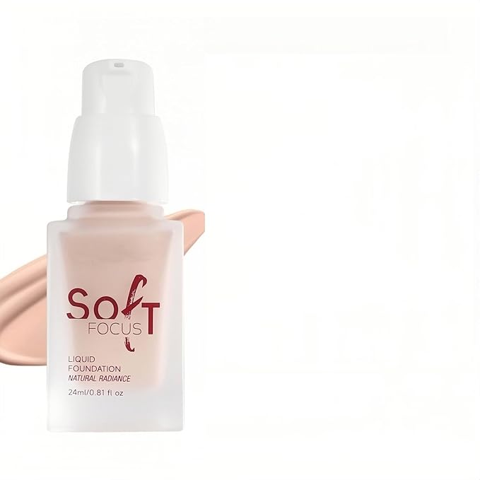 Full Coverage Foundation 10 Colors Natural Lightweight Smooth Creamy Foundation Long-lasting Longwear Matte Oil-Control(Color 01)