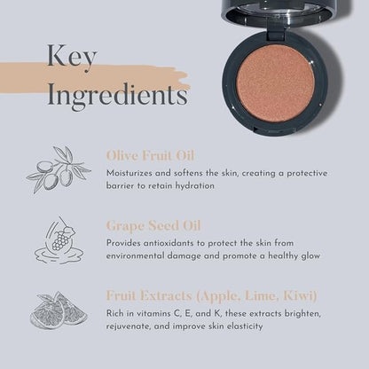 Cheek Envy Blush for Cheeks - Infused with Vitamins & Antioxidants, Long-Lasting, Buildable, Smooth Finish, Clean Beauty - Georgian Glow Makeup Blush Powder 0.88 oz
