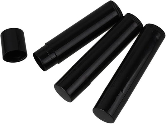 25Pcs 5G 5ML Empty Plastic Lip Balm Tubes Containers Lip Gloss Storage Container (Black)