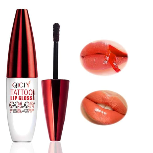 Lip Stain Peel Off, Long Lasting Matte Peel Off Lip Gloss, Waterproof and Transfer Proof lip Tint Stain, High Pigmented Lipstick Tattoo, Women Lip Makeup（#03）