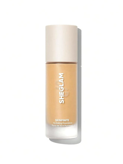 SHEGLAM Skinfinite Hydrating Foundation Flawless Dewy Foundation Hydrating Coverage Invisible Pore Concealer Pore-less Non-Greasy Lightweight Natural Soft Liquid Foundation-Bamboo