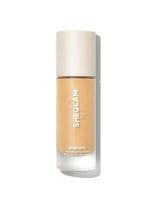 SHEGLAM Skinfinite Hydrating Foundation Flawless Dewy Foundation Hydrating Coverage Invisible Pore Concealer Pore-less Non-Greasy Lightweight Natural Soft Liquid Foundation-Bamboo