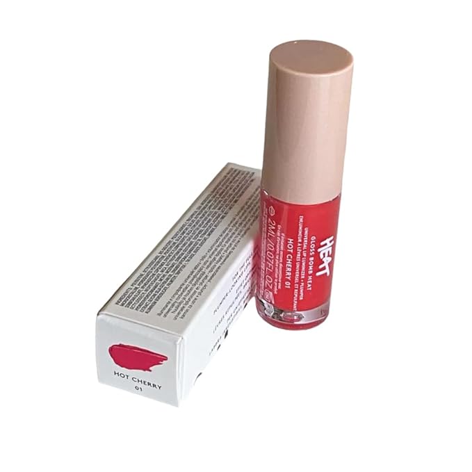 FENTY BEAUTY Gloss Bomb Heat Universal Lip Luminizer and Plumper Travel 2ml (Hot Cherry, .07OZ)
