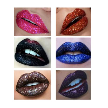 FBC Lipstick Rich Girl Collection 0.79 ounces Lipstick for Women with Free Glitter - Hydrating and Lightweight with Vitamin E (Royalty Red)