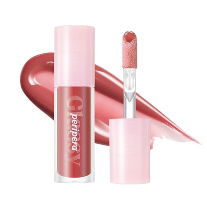 Peripera Ink Glasting Lip Gloss, Non-Sticky, Gloss Shine, 4XL Wand for Easy Application, Korean Lip Gloss, Fuller Looking Lips, Buttery Soft, Long Lasting Lip (016 ALL THAT BERRY)