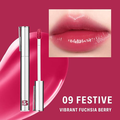 BRAYE Thin Glow Tint | Effortless Pen Tint | Hydrating Water-Grip Shine | Vegan & Cruelty-Free | Long-Lasting Buildable Color l 09 FESTIVE