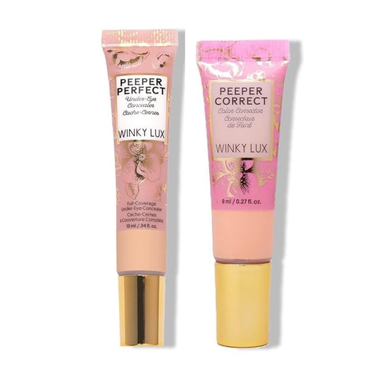 Winky Lux Peeper Perfect Under Eye Concealer (Neutral Beige) and Winky Lux Peeper Correct Peach Color Corrector