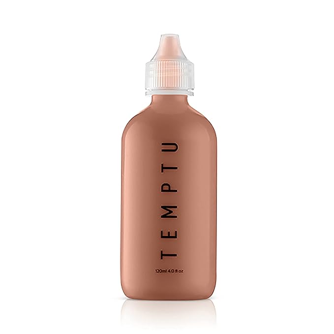 TEMPTU S/B Silicone-Based Airbrush Foundation: Professional Long-Wear Liquid Makeup, Sheer To Full Coverage For A Hydrated, Healthy-Looking Glow & Luminous, Dewy Finish On All Skin Types, 008 Clay, 4 Fl Oz